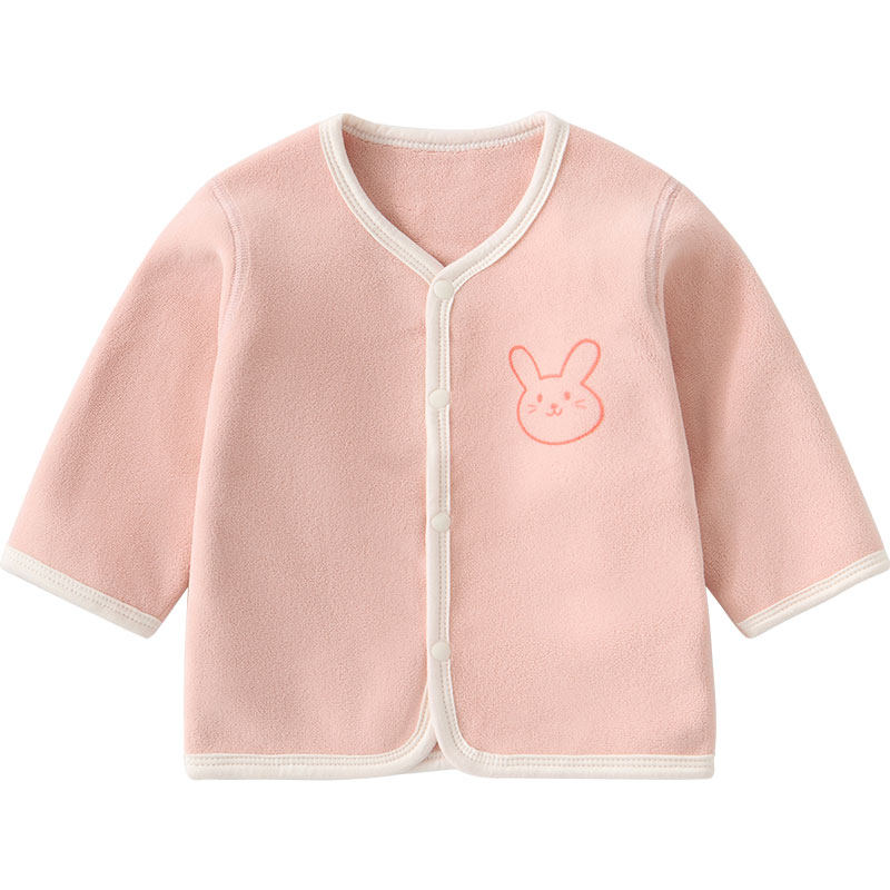 婴儿外套春秋冬儿童保暖加绒上衣一岁幼儿男女童开衫衣服宝宝秋装
