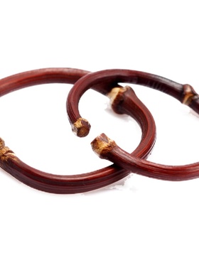 佑善阁鸡血藤手镯女款野生素圈