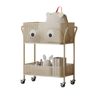 可移动儿童书包置物架书本绘本玩具卡通铁艺收纳架不占空间储物架