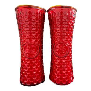 玻璃7天福财灯求财求福事业灯植物酥油灯长明灯招财进宝灯环保灯