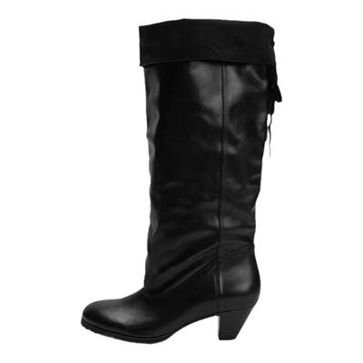 SOLSOL买手店 COTEMP24秋冬新品设计师品牌翻折两穿靴/套筒高筒靴