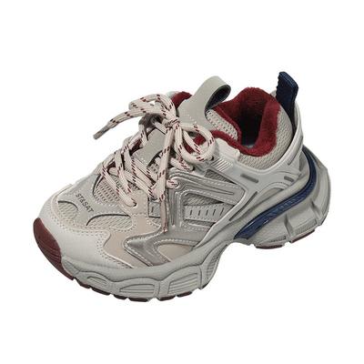 星期六儿童加绒运动老爹鞋