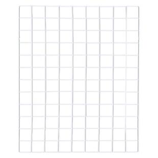 白色加粗铁丝网片网格照片娃娃墙置物架超市货架背景墙展会悬挂网