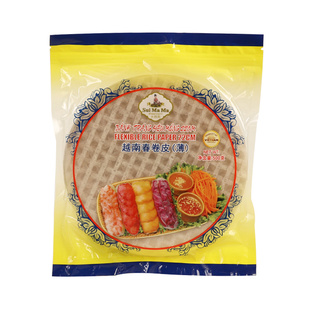 越南进口水妈妈薄春卷皮500g*5袋蔬菜卷水晶春饼烘焙原料透明米纸