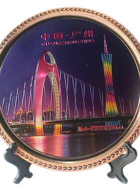 锌合金桌面摆件圆盘旅游纪念品