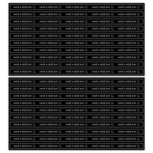 100贴/包网红甜品烘焙贴纸咖啡杯长条蛋糕打包盒包装封口贴have a nice day手工制作礼物装饰自粘不干胶标签
