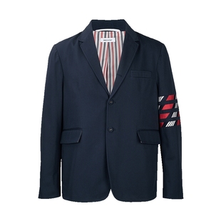 Thom Browne汤姆·布朗保暖防寒条纹单排扣西装夹克男士秋冬推选