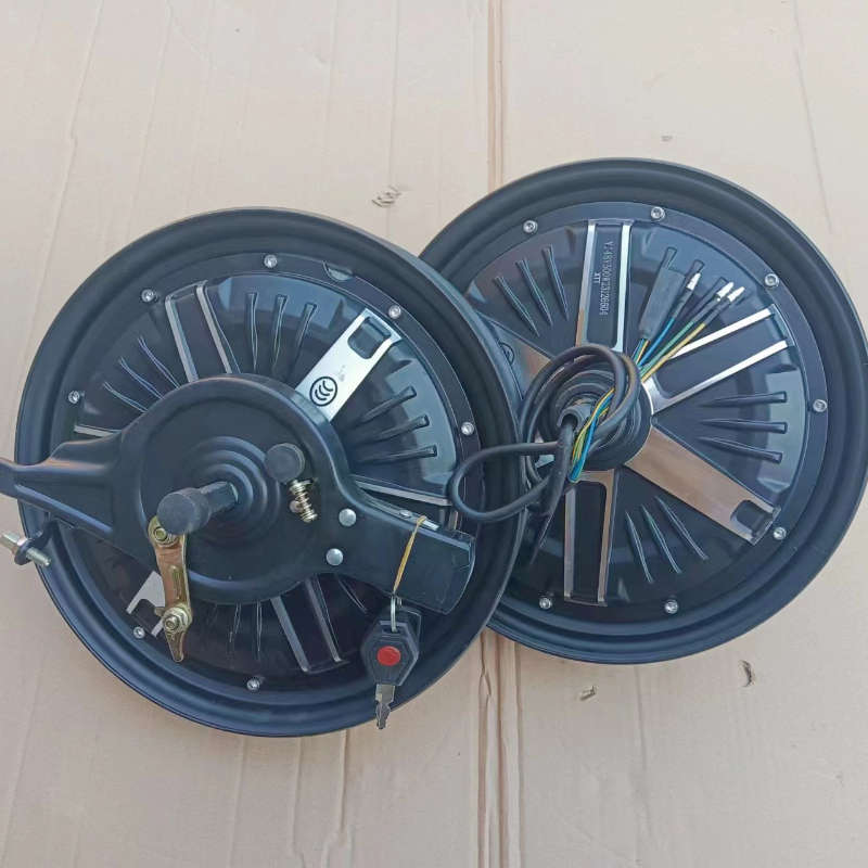 电动车电机14寸真空胎电机后轮马达电动车自行车后轮电机线