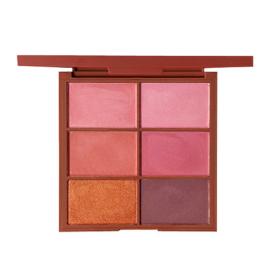 六色6色腮红修容盘套装高潮泰姬陵深喉蜜桃南瓜腮黄