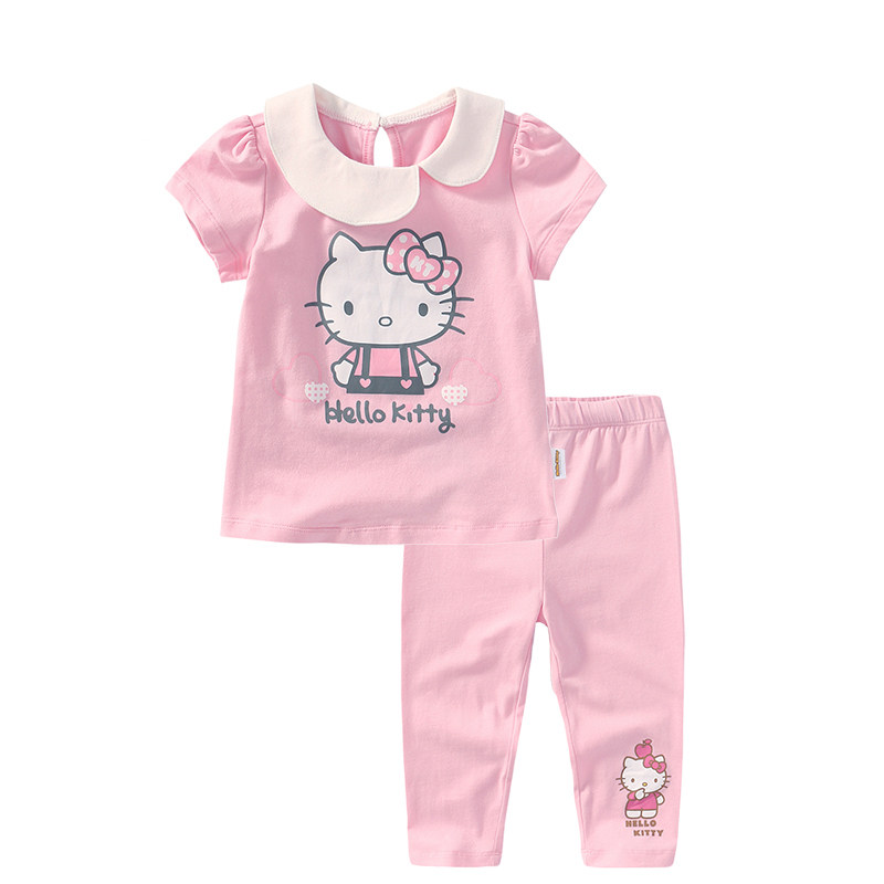 HELLOKITTY童装圆领上衣七分裤