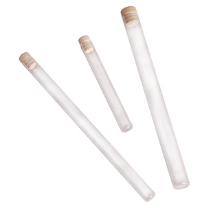 透明加厚玻璃香管沉香檀香装线香香筒高端无味香桶实木松木塞礼盒