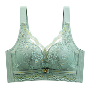 文胸乳罩聚拢提胸无钢圈中厚小胸显大上托防下垂收副乳调整型内衣