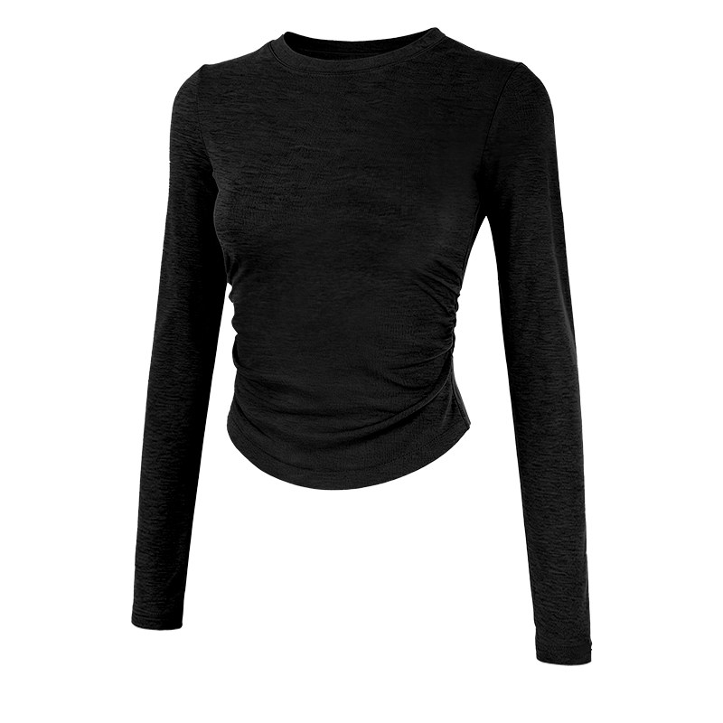 现代舞练功服黑色舞蹈上衣女新款