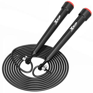 特步竞速跳绳钢丝中考专用学生儿童小学不打结专业双摇男体育考试