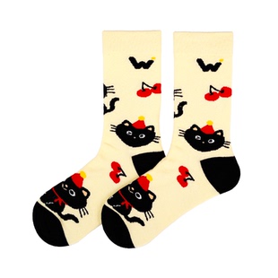 【幸福好运袜】Walki踩点节日情绪中筒女袜大童袜-守护暗号