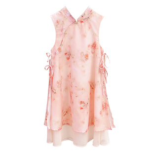 女童旗袍新中式连衣裙2026新款夏季薄款儿童民国风裙子中国风夏装