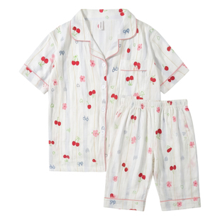夏天短袖超舒服纯棉睡衣女款2026新款超火巨好看的小个子女生薄款