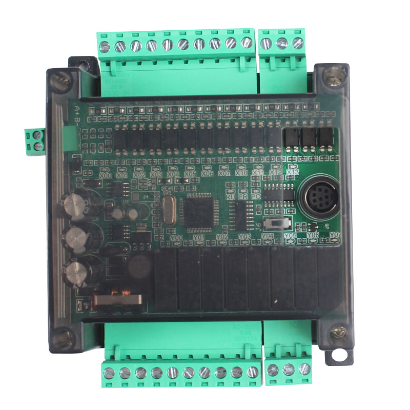 国产PLC控制器工控板可编程控制器FX2N-20MR/时钟/模拟量/pt1000
