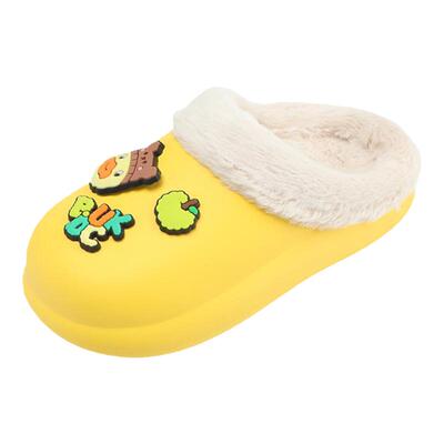 B.Duck小黄鸭儿童冬季家居拖鞋