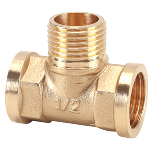 4分黄铜活接三通接头内内外/内外外/外内外一分二水管龙头配件304