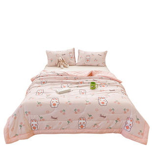 2026新款豆豆被儿童夏季夏凉被薄被子单人空调被可机洗夏被小毯子