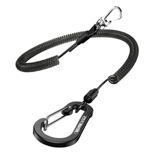 久岩钢丝失手绳自动伸缩鱼竿大物防丢绳合金双扣台钓鱼路亚防脱绳