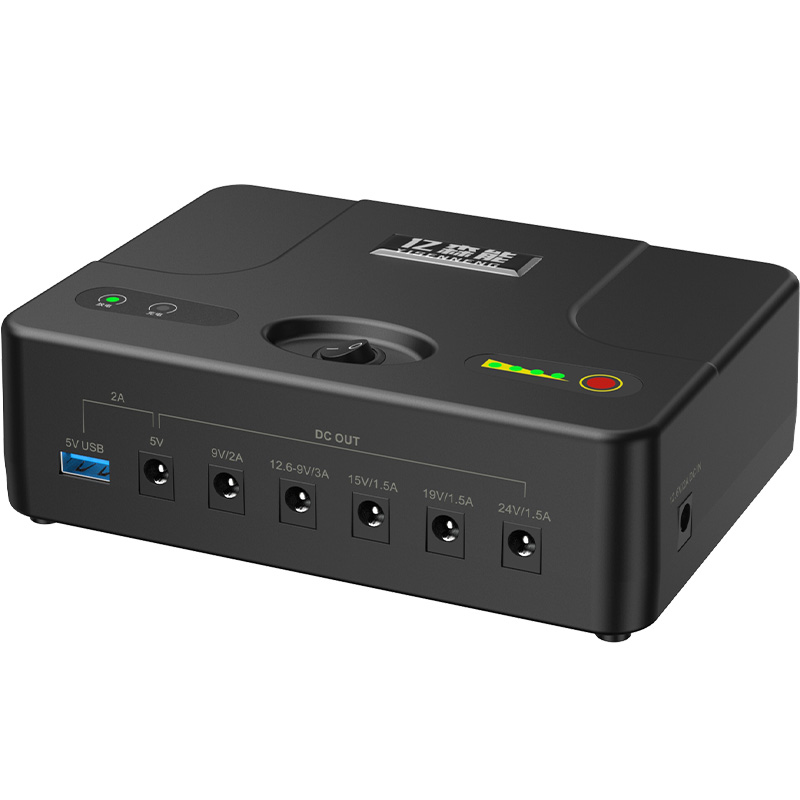 亿森能24V12V锂电池组大容量19V15伏UPS不间断备用电源9V5V多功能