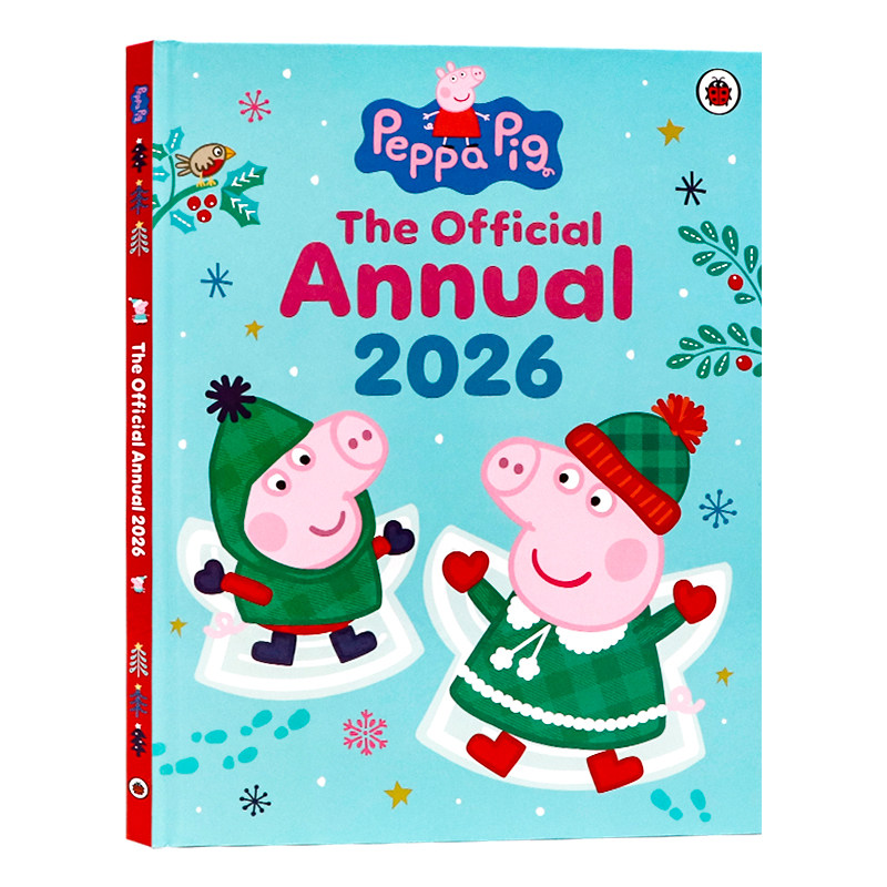 小猪佩奇2026官方年鉴  英文原版绘本 Peppa Pig The Official Annual 亲子互动阅读涵盖数字颜色职业认知 幼儿益智早教书籍