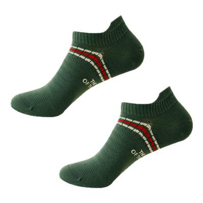 米吉诺拉无骨夏季薄款运动时尚字母袜子男护脚跟透气网眼棉质短袜