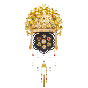 艺模隋礼花钿凤冠国风立体拼装冰箱贴3D立体拼图金属模型手工玩具