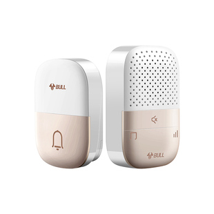 公牛门铃家用无线防水室外按钮免插电老人一拖三呼叫器电话叮咚铃