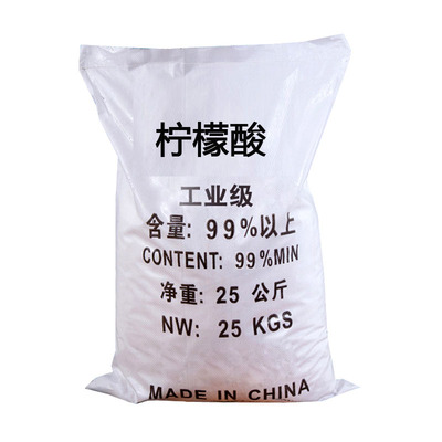 工业级一水柠檬酸25kg水垢除垢剂