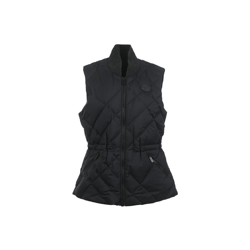 【自营】BURBERRY/博柏利女士抽绳收腰菱格保暖鹅绒羽绒马甲背心