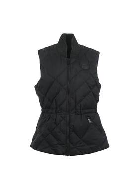 【自营】BURBERRY/博柏利女士抽绳收腰菱格保暖鹅绒羽绒马甲背心