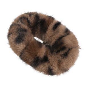 秋冬发夹女豹纹毛绒夹子头饰时尚后脑勺盘头发神器大号鸭嘴夹发卡