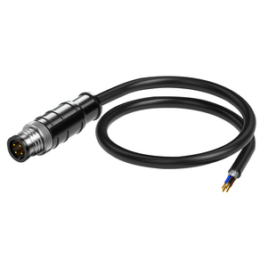 博雁翔M12航空插头连接器带线4针5芯12孔A型公母头传感器IO电源线