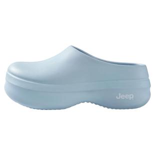 JEEP厨师鞋女冬外穿2025新款厚底增高勃肯半拖男蓝色包头洞洞拖鞋
