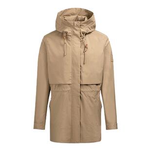 【高智优雅显瘦】暇步士女装春季气质百搭连帽风衣净色休闲薄外套