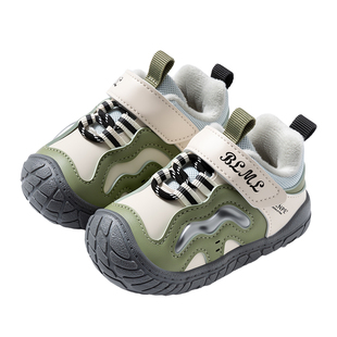 Ginofu秋冬保暖加棉鞋1-3岁男女宝宝防滑软底稳步护脚婴儿机能鞋