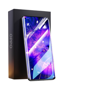 适用oppoFindx5钢化膜findx3手机Reno8水凝7Pro+全屏X2天玑覆盖十曲屏5g兰博基尼版蓝光opporeno5/6贴5k软4se