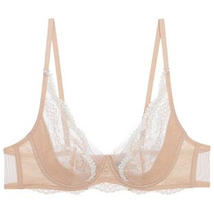 兰卡文LA CLOVER春野初见4/4薄杯文胸蕾丝女CC13AG1