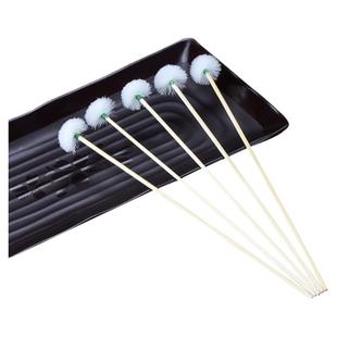 采耳工具竹柄鹅毛棒木棒掏耳朵鸡毛棒挖耳扣耳毛棒耳朵清洁套装