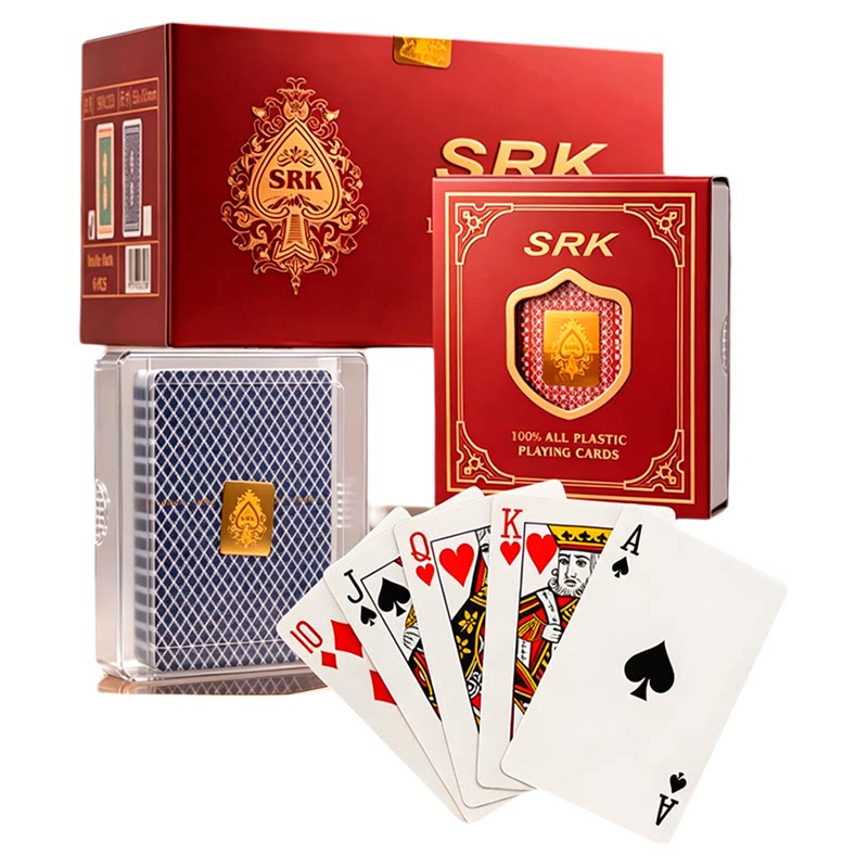 SRK德州扑克牌6副防水防折