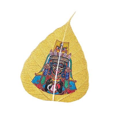 马年黄财神招财手机贴马上发财