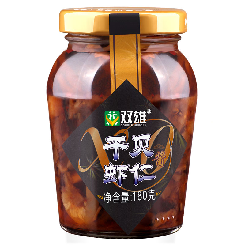 双雄拌饭虾酱瑶柱虾仁酱xo酱开胃下饭菜咸虾子海鲜拌面酱干贝即食