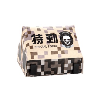 国产小颗粒积木人仔幽灵特种兵警察特警帐篷军营建筑模型拼装玩具
