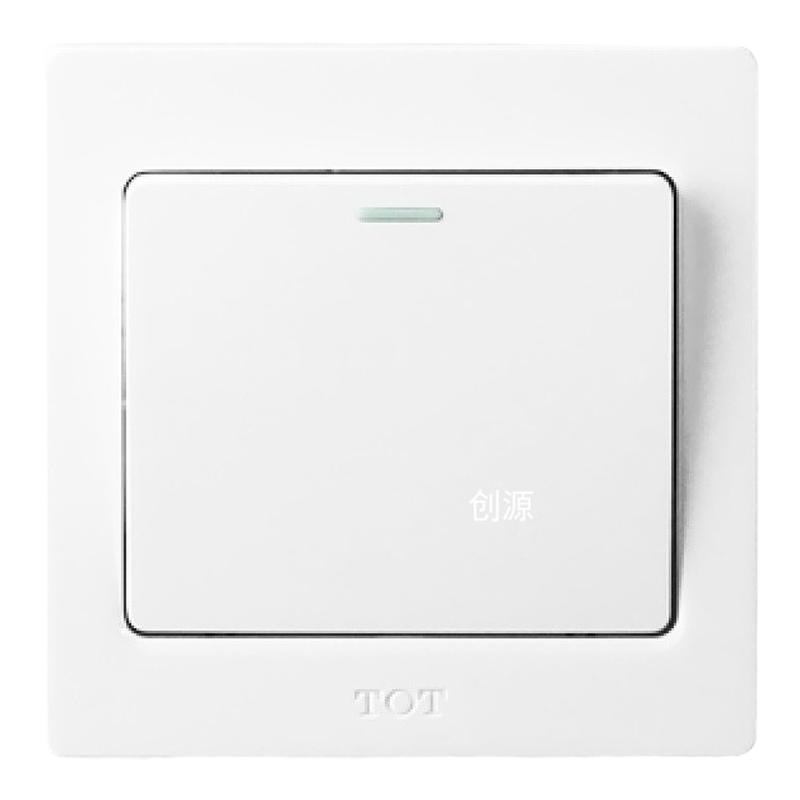 TOT开关插座托泰阳光86型白色