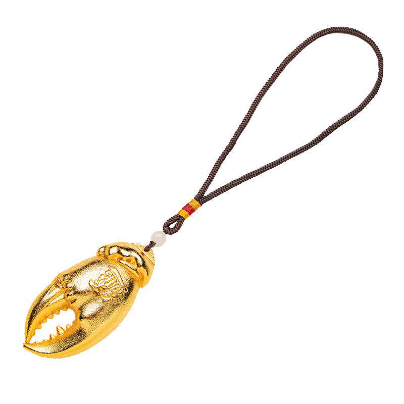 招财进宝手把件蟹钳螃蟹发横财