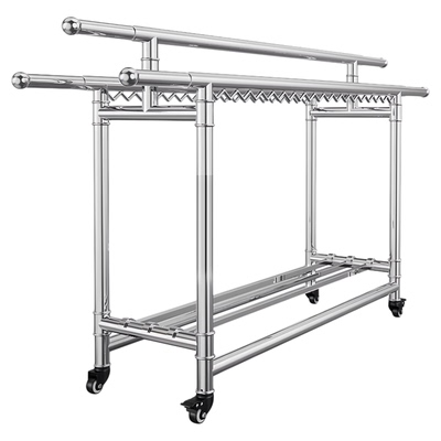 不锈钢晾衣架落地加厚防风