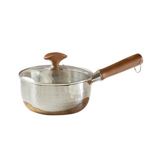 【自营】kimscook雪平锅无涂层小奶锅宝宝辅食锅家用不锈钢锅汤锅